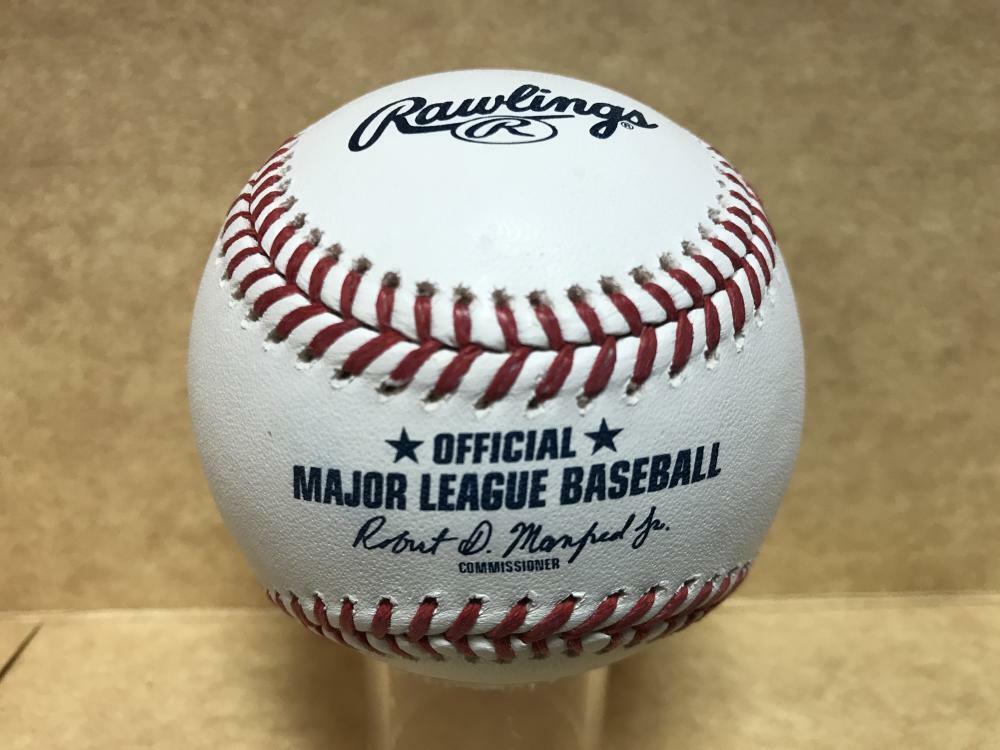 TRISTON LUTZ MILWAUKEE BREWERS SIGNED M.L. BASEBALL W/ COA 