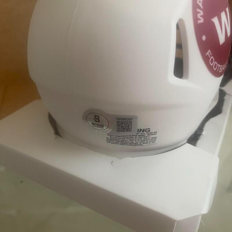 AUSTIN EKELER COMMANDERS SIGNED AUTOGRAPHED LUNAR MINI HELMET