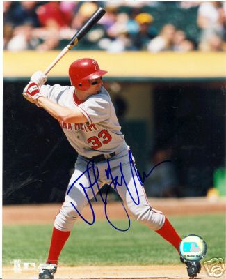JEFF DAVANON ANAHEIM ANGELS SIGNED 8X10 PHOTO W/COA
