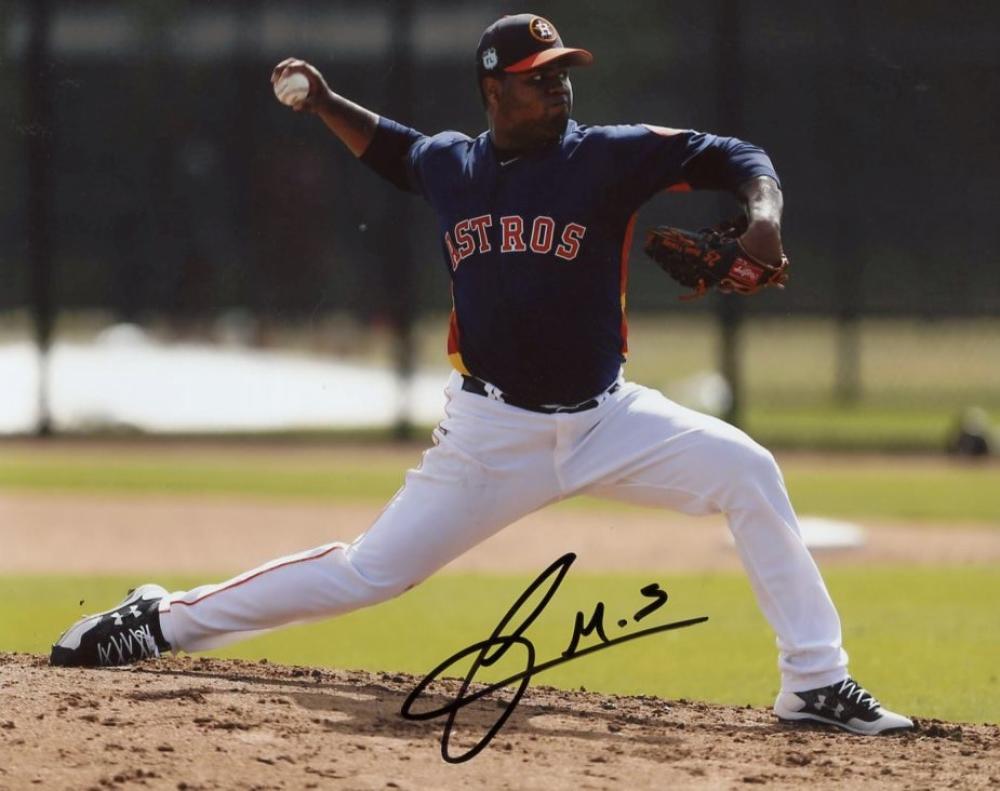 FRANCIS MARTES HOUSTON ASTROS SIGNED AUTOGRAPHED 8X10 PHOTO W/COA