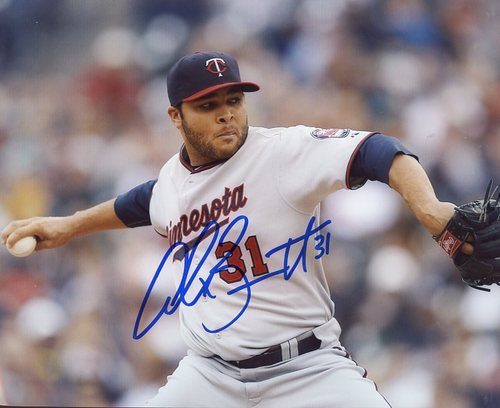 ALEX BURNETT MINNESOTA TWINS SIGNED 8X10 PHOTO W/COA