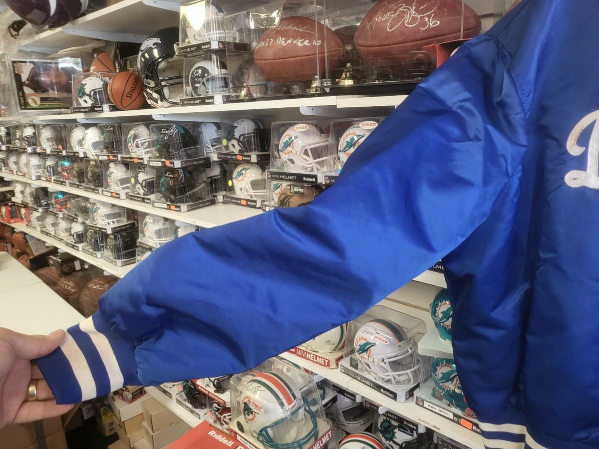VINTAGE LOS ANGELES DODGERS DANNY GOODMAN SATIN JACKET OFFICIAL PLAYER WORN 2XL