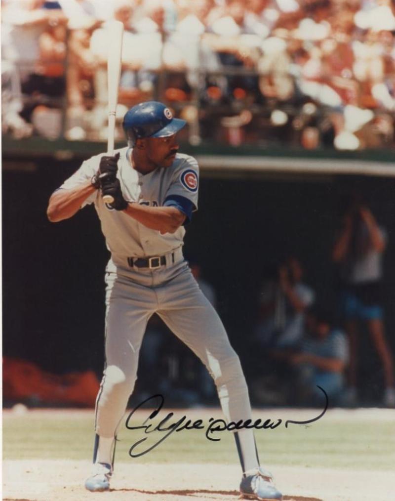 ANDRE DAWSON CHICAGO CUBS  SIGNED AUTOGRAPHED  8X10 PHOTO W/ COA