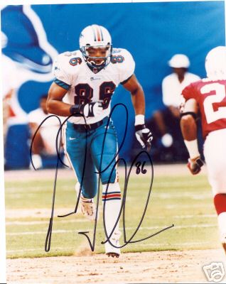 ORONDE GADSDEN MIAMI DOLPHINS  SIGNED 8X10