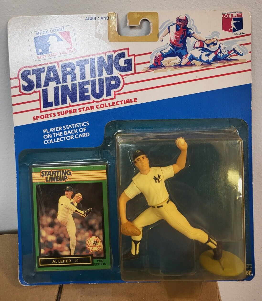 1988 STARTING LINEUP AL LIETER YANKEES ROOKIE STARTING LINEUP FIGURE SEALED