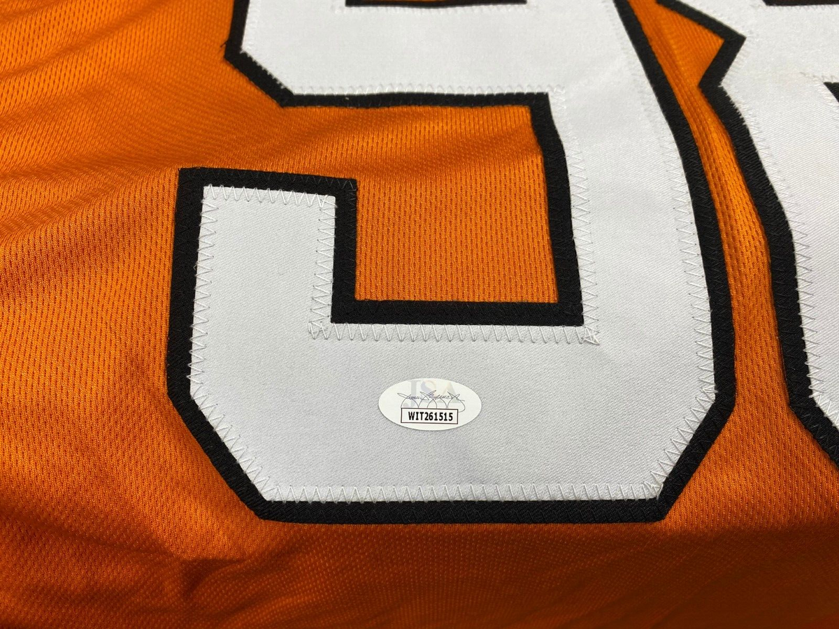 RAEKWON DAVIS #98 MIAMI DOLPHINS SIGNED AUTOGRAPH ORANGE CUSTOM JERSEY SZ XL JSA