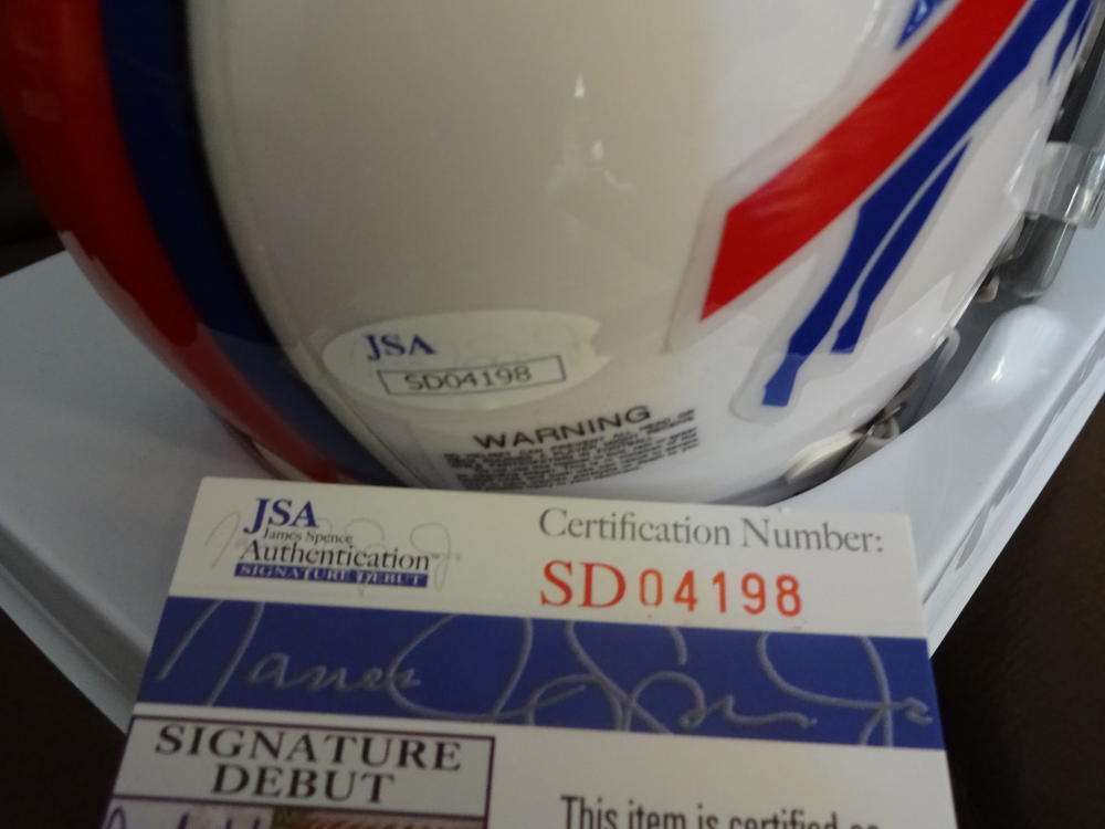KARLOS  WILLIAMS    BUFFALO  BILLS    SIGNED  AUTO   MINI HELMET JSA SD 04198