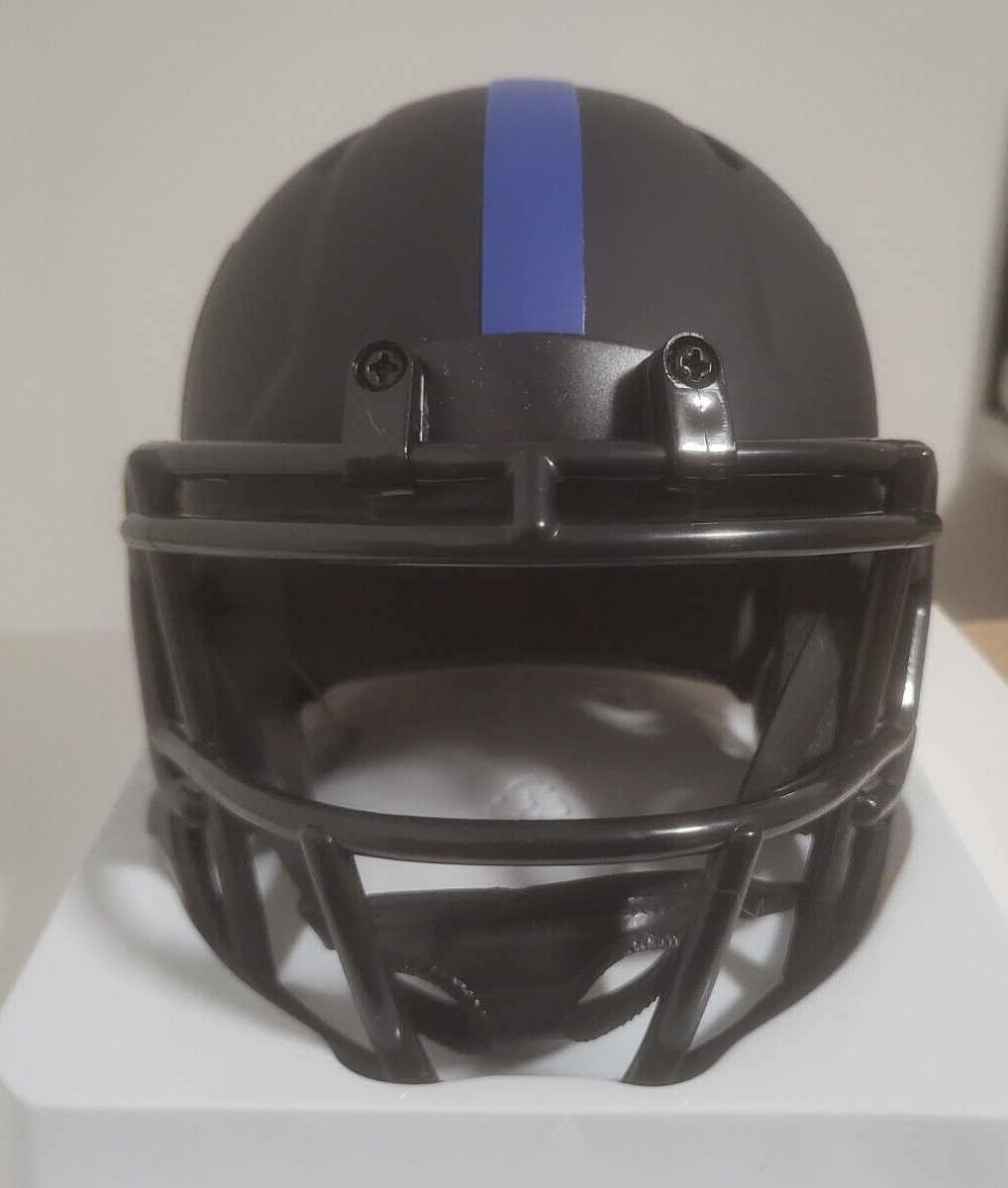 NFL NEW YORK GIANTS TEAM LOGO UNSIGNED ECLIPSE RIDDELL MINI HELMET