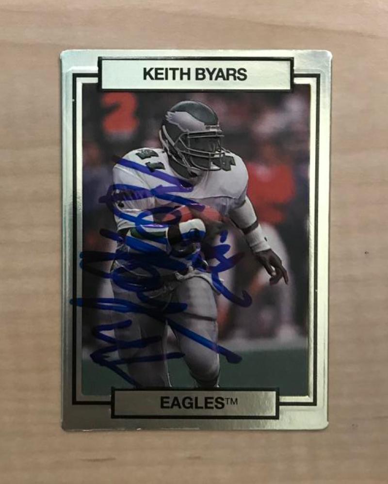 KEITH BYARS PHILADELPHIA PHILLIES SIGNED AUTOGRAPHED 1990 HI-PRO CARD #203 W/COA