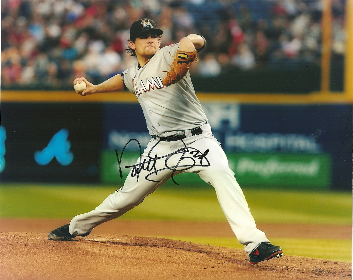 NATE EOVALDI MIAMI MARLINS SIGNED AUTOGRAPHED 8x10 PHOTO W/COA HORIZONTAL