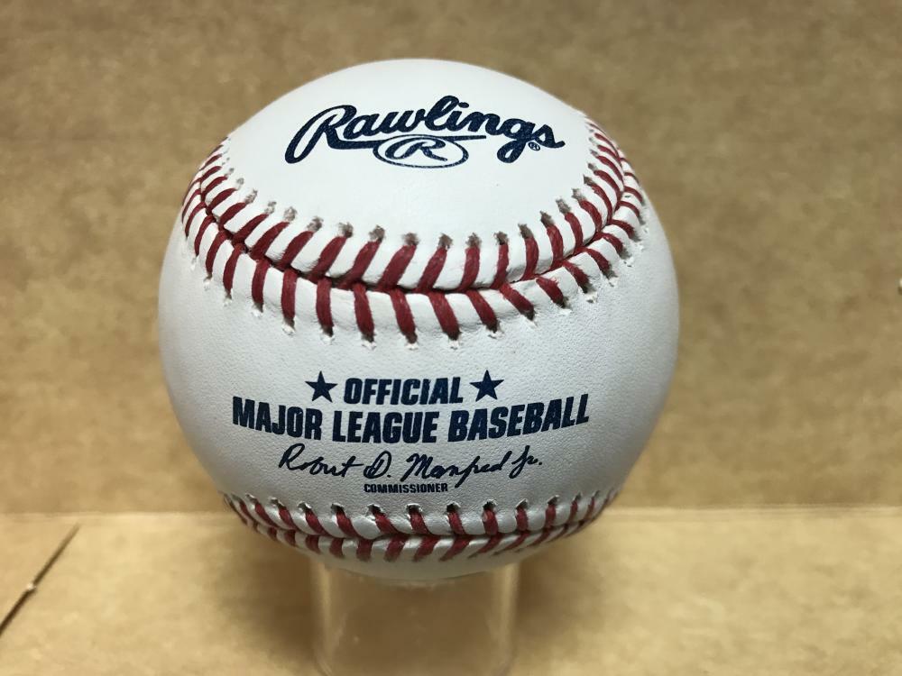 TRISTON LUTZ MILWAUKEE BREWERS SIGNED M.L. BASEBALL W/ COA 