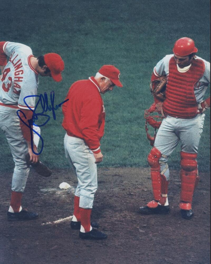 JACK BILLINGHAM REDS SIGNED AUTOGRAPHED 8X10 PHOTO W/ COA