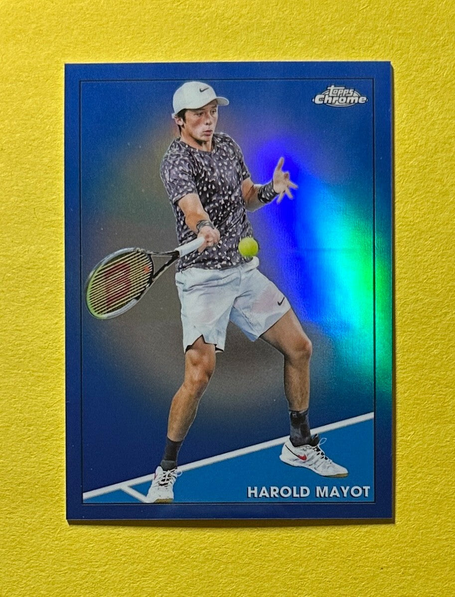 2021 TOPPS CHROME TENNIS HAROLD MAYOT BLUE /99 #75