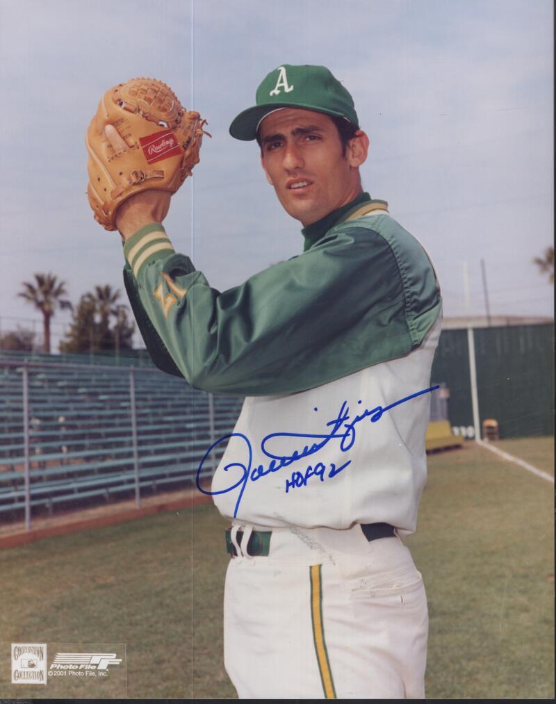 ROLLIE FINGERS OAKLAND A'S HOF 92  SIGNED AUTOGRAPHED 8X10 PHOTO W/ COA