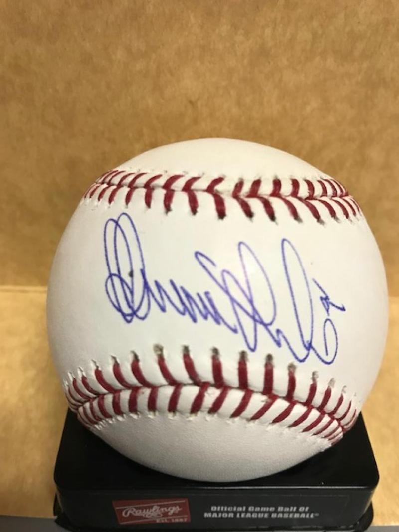 ADAM LAROCHE WHITE SOX/BRAVES SIGNED M.L. BASEBALL W/COA