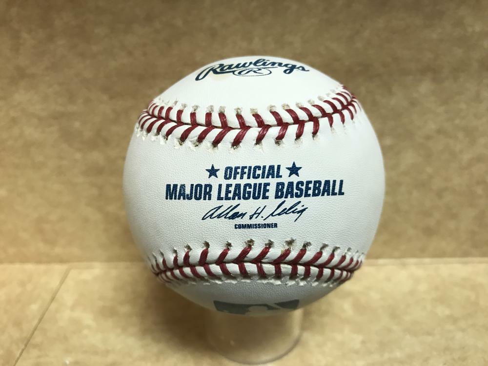MIKE NICKEAS NEW YORK METS SIGNED AUTOGRAPHED M.L. BASEBALL W/ COA