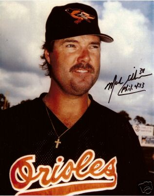 MARK  EICHORN  BALTIMORE  ORIOLES SIGNED 8X10