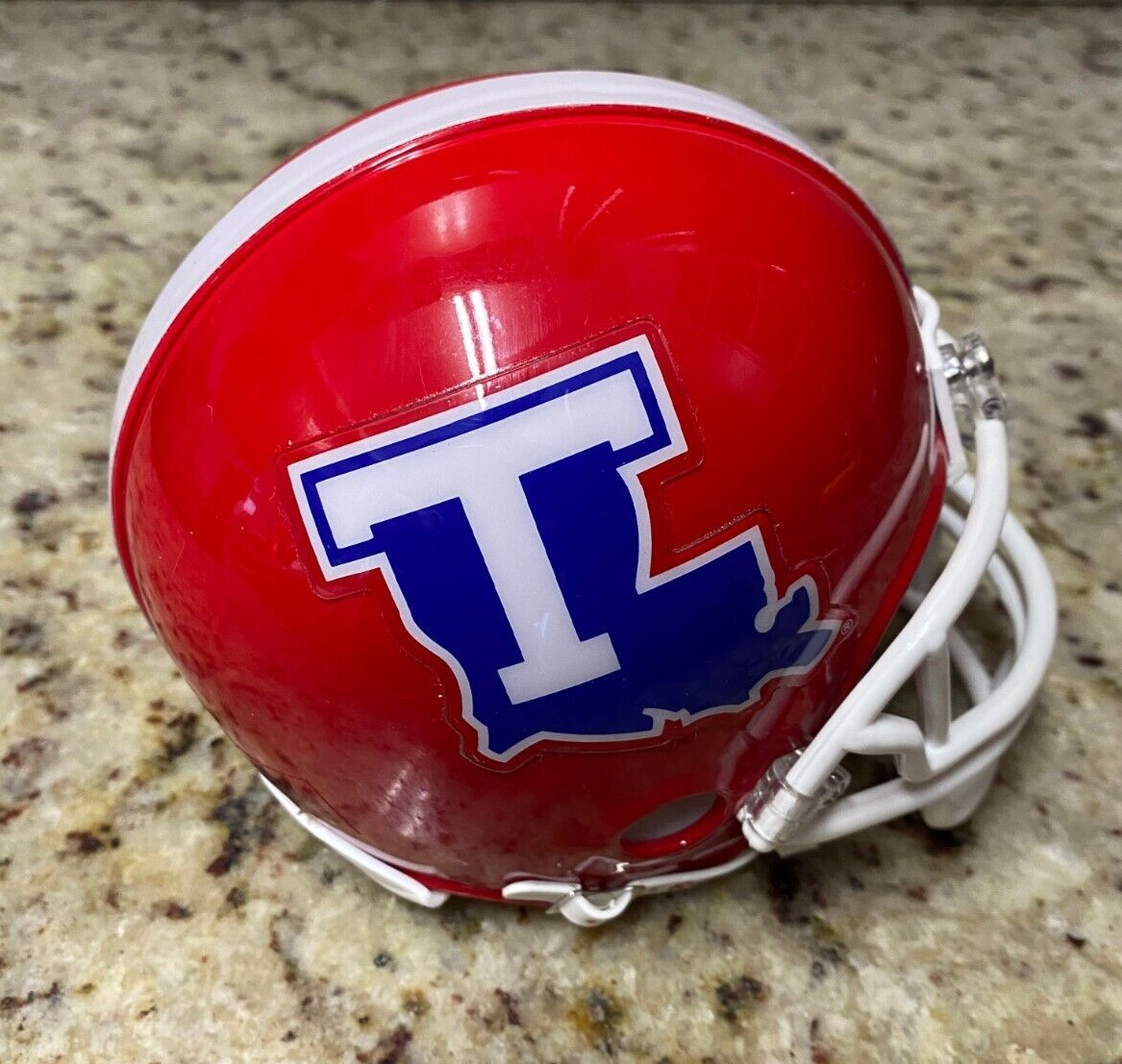 NCAA LOUISIANA TECH BULLDOGS RIDDELL MINI HELMET UNSIGNED RARE