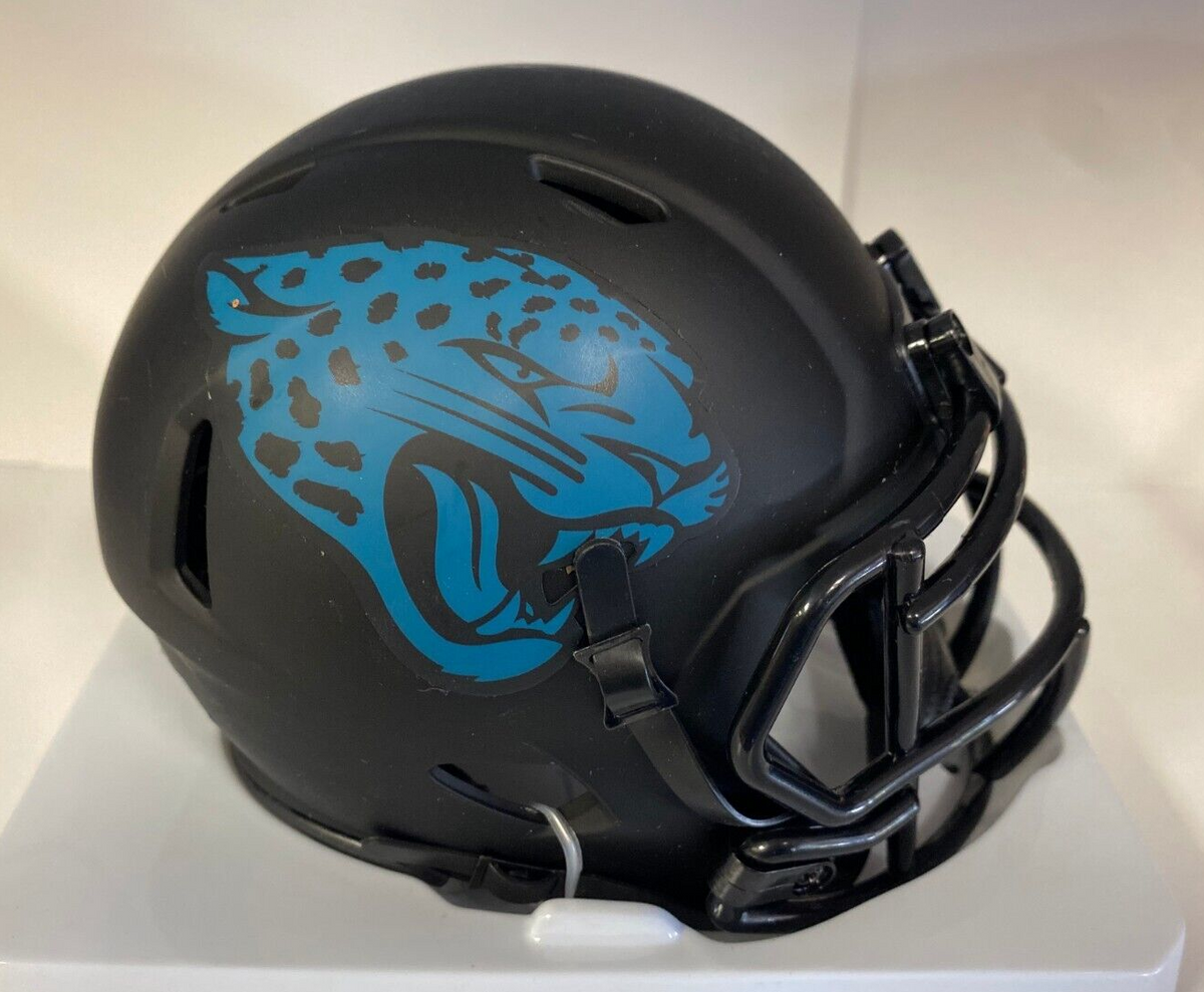 NFL FOOTBALL JACKSONVILLE JAGUARS ECLIPSE TEAM LOGO MINI HELMET UNSIGNED