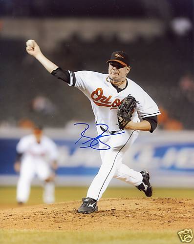 BRIAN BASS  BALTIMORE ORIOLES  SIGNED 8X10