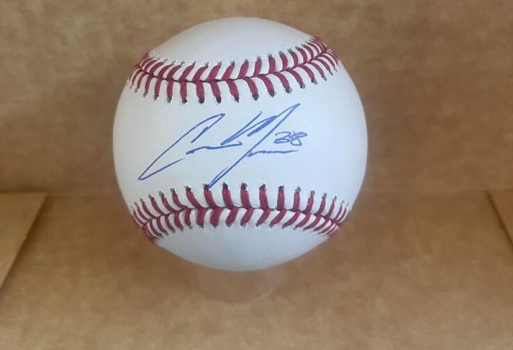 CAMERON MAYBIN TIGERS/BRAVES  SIGNED AUTO M.L. BASEBALL BAS AUTHENTICATED