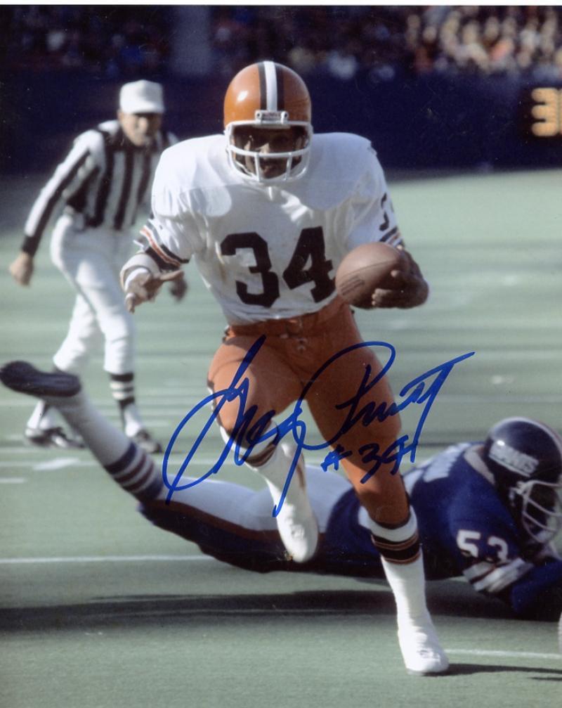 GREG    PRUITT  CLEVELAND  BROWNS  SIGNED AUTOGRAPHED 8X10  PHOTO  