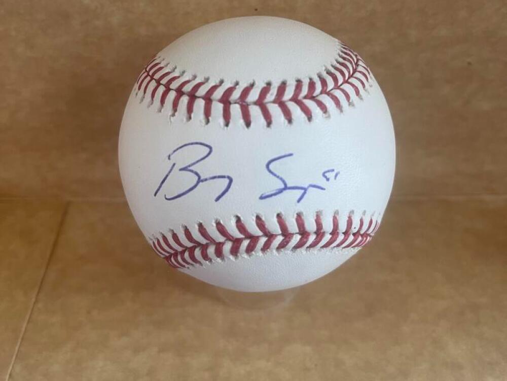 BRADY SINGER ROYALS SIGNED AUTOGRAPHED M.L. BASEBALL BECKETT AUTH