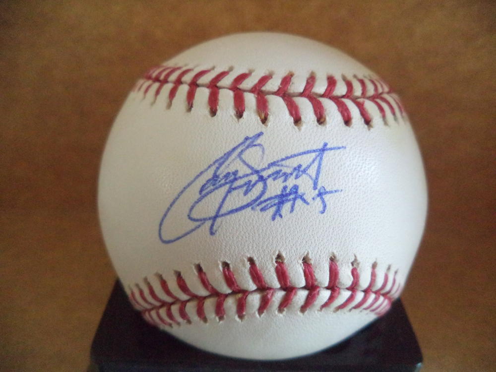 COREY SMITH CLEVELAND INDIANS SIGNED AUTOGRAPHED M.L. BASEBALL W/COA 