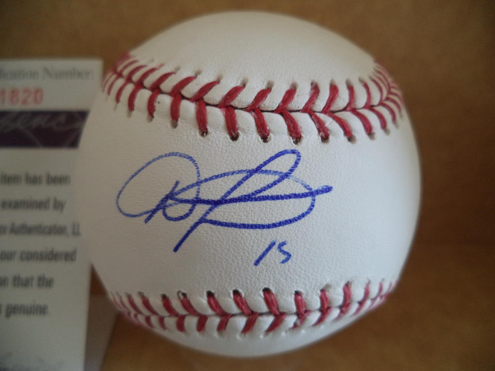 AUSTIN JACKSON SAN FRANCISCO GIANTS SIGNED AUTOGRAPH M.L BASEBALL JSA U11820