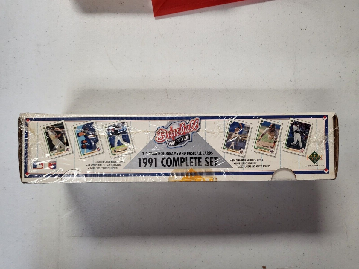 1991 UPPER DECK BASEBALL COMPLETE CARD SET 800 FACTORY SEALED