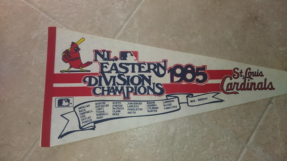 1985 ST. LOUIS CARDINALS NLCS FULL SIZE PENNANT 