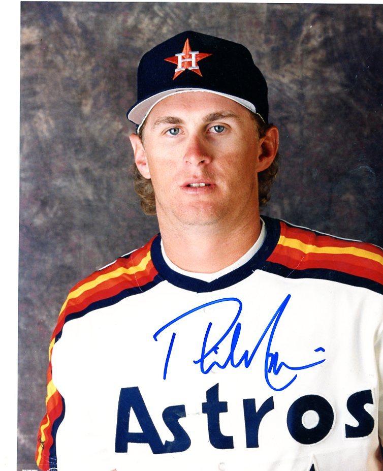 PHIL NEVIN HOUSTON ASTROS SIGNED AUTOGRAPHED 8X10 PHOTO