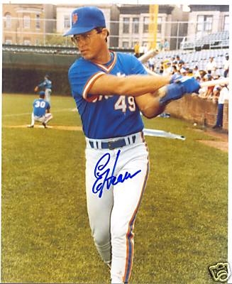 ED HEARN NEW YORK METS SIGNED 8X10 PHOTO W/COA