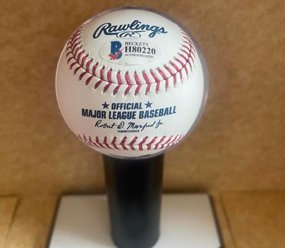 KEIBERT RUIZ WASHINGTON NATIONALS SIGNED AUTOGRAPHED M.L. BASEBALL BECKETT AUTH