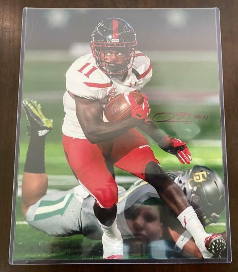 JAKEEM GRANT TEXAS TECH/DOLPHINS SIGNED AUTOGRAPHED PHOTO 11X14