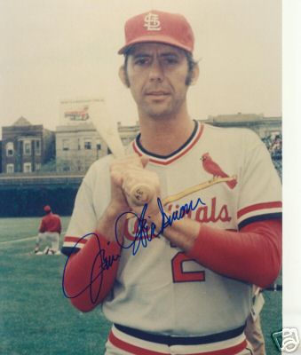 JIM HICKMAN ST. LOUIS CARDINALS SIGNED 8X10 PHOTO W/COA