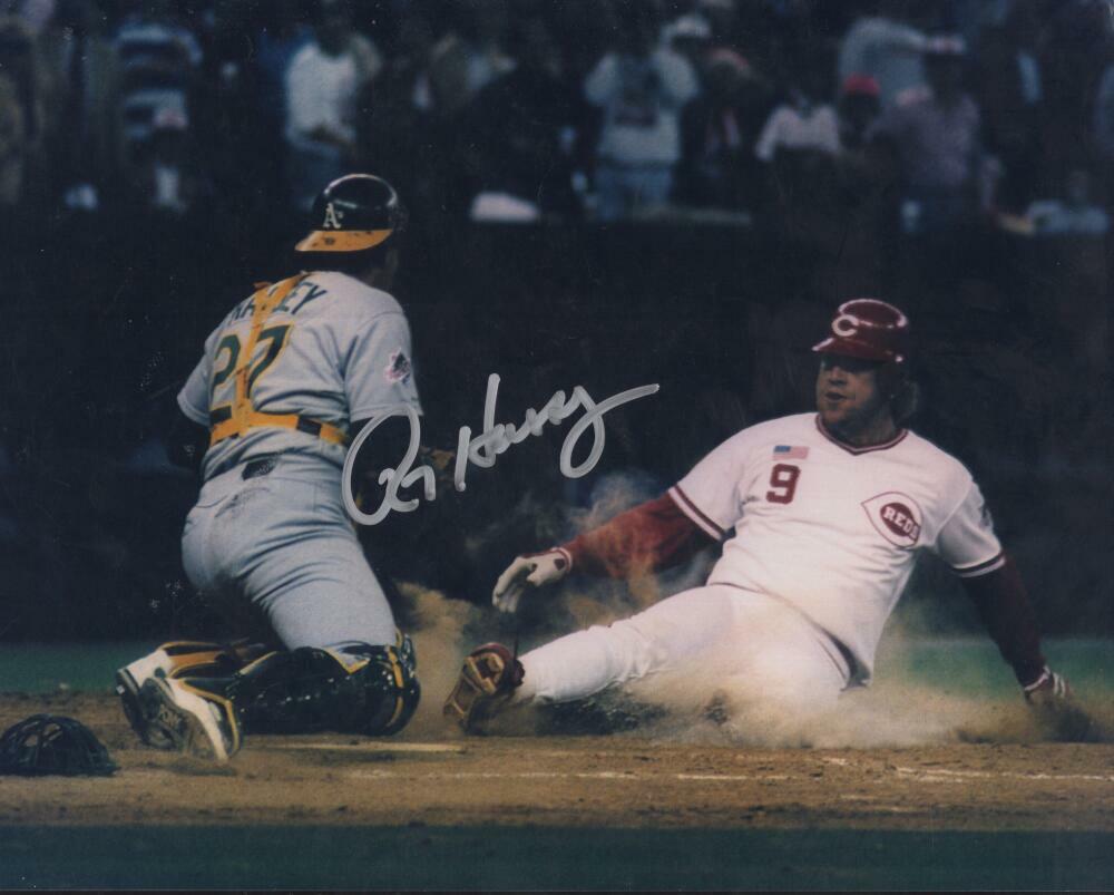 RON HASSEY OAKLAND A'S SIGNED AUTOGRAPHED 8X10 PHOTO W/ COA