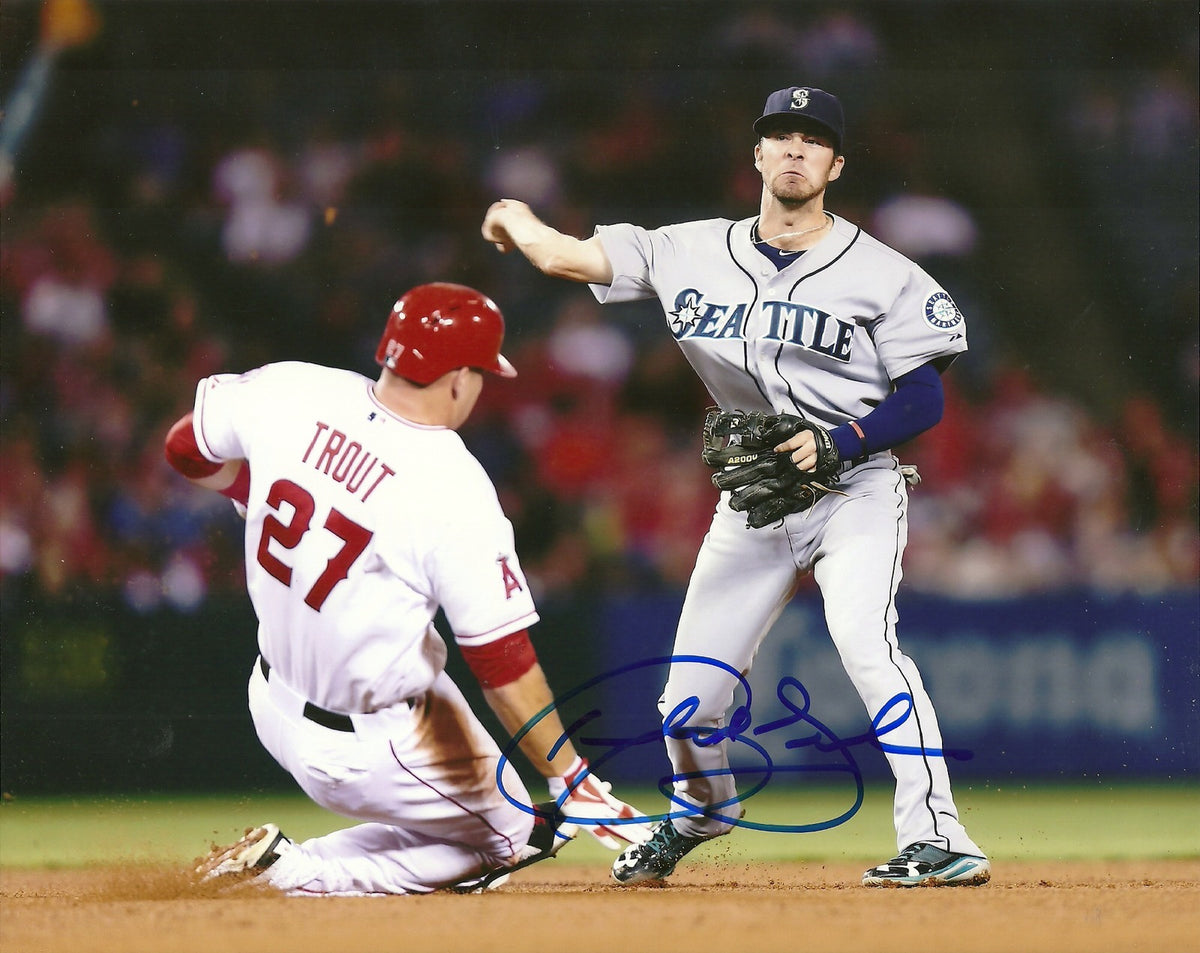 NICK FRANKLIN SEATTLE MARINERS SIGNED AUTOGRAPHED 8x10 PHOTO W/COA HORIZONTAL
