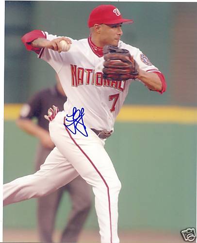 FELIPE LOPEZ WASHINGTON NATIONALS SIGNED 8X10 PHOTO