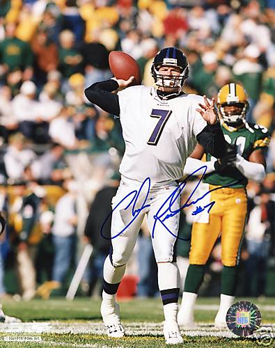 CHRIS REDMAN  BALTIMORE RAVENS QB W/COA  SIGNED 8X10
