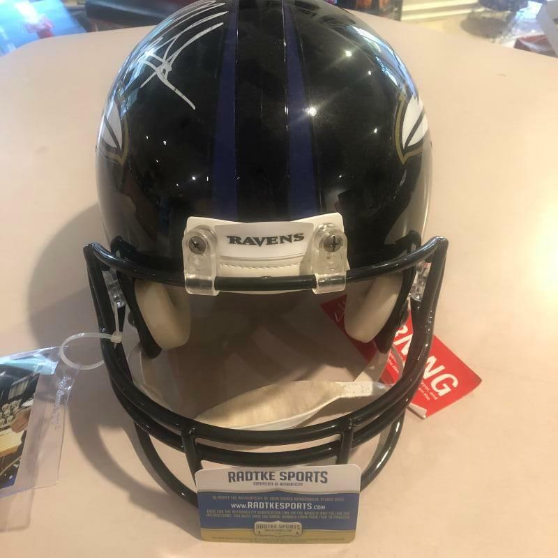 MARK INGRAM BALTIMORE RAVENS SIGNED AUTH FULL SIZE HELMET RADTKE PICTURE PROOF 