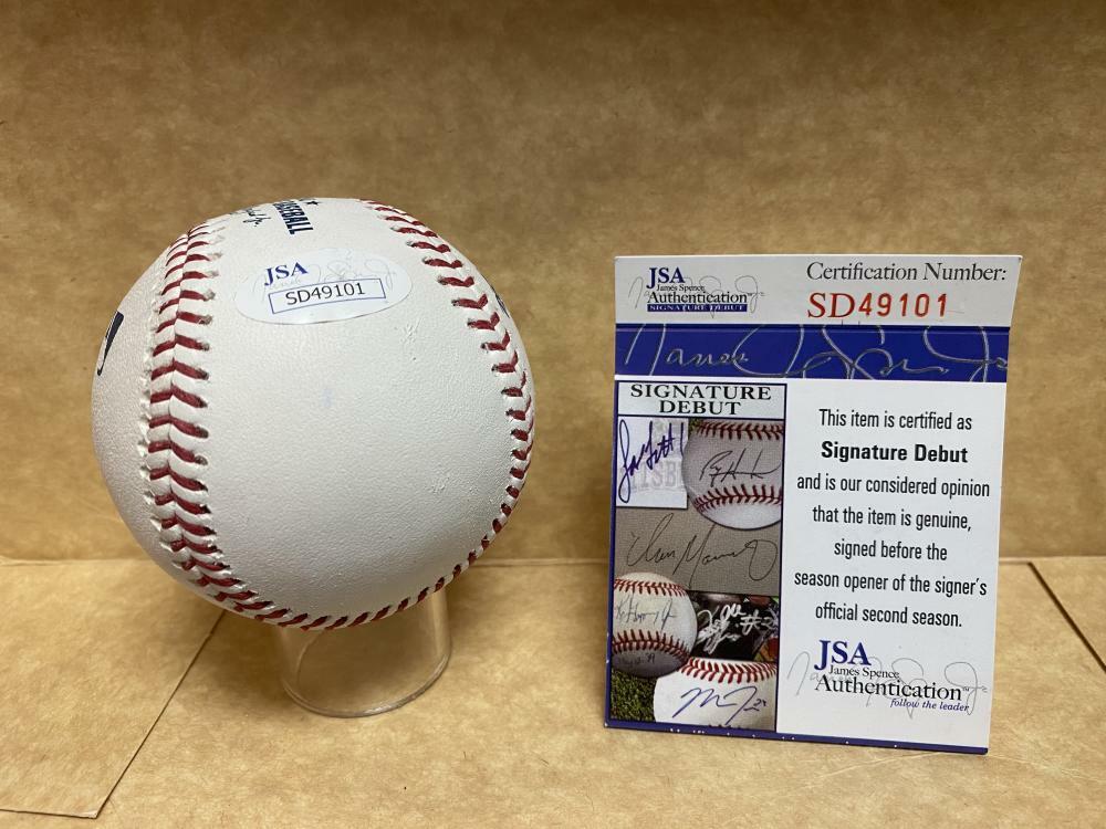 ADONIS MEDINA PHILADELPHIA PHILLIES SIGNATURE DEBUT SIGNED M.L. BASEBALL SD49101