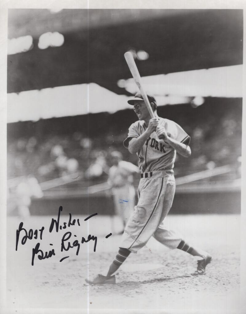 BILL RIGNET NEW YORK GIANTS  SIGNED AUTOGRAPHED 8X10 PHOTO W/ COA