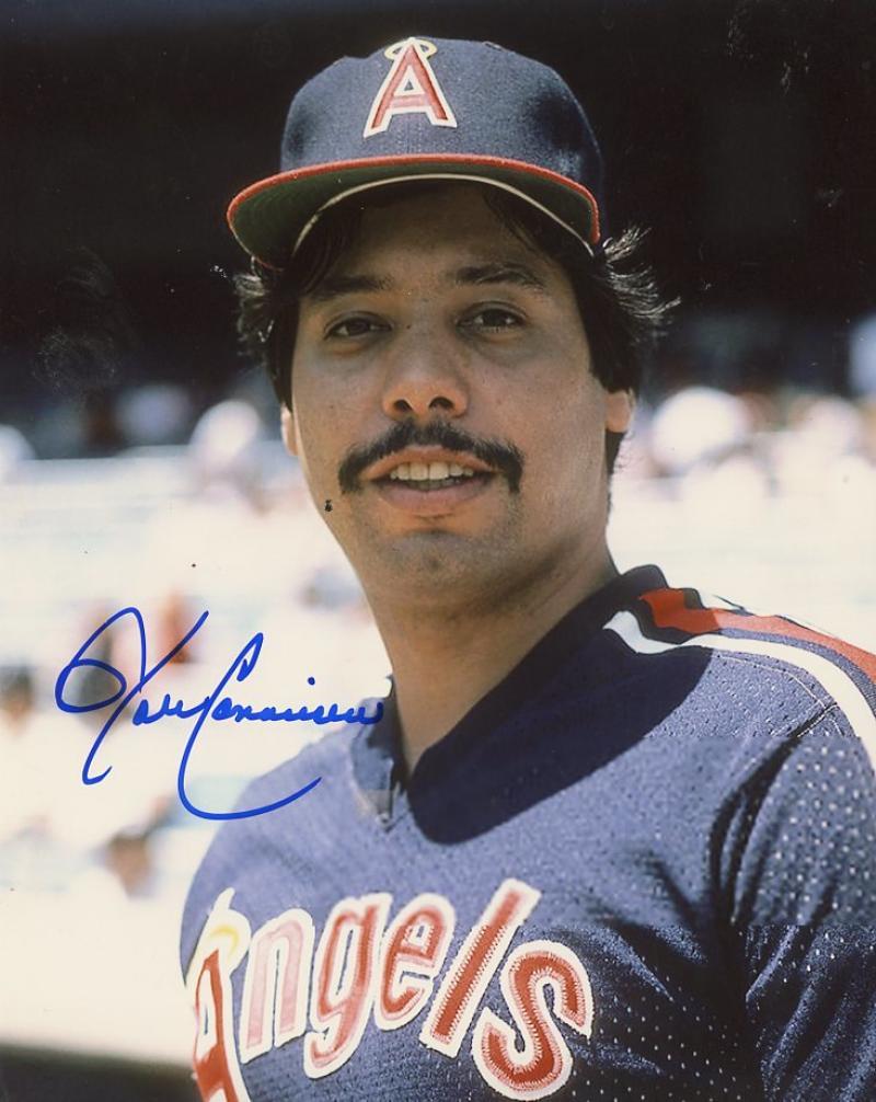 JOHN CANDELARIA CALIFORNIA ANGELS SIGNED AUTOGRAPHED 8X10 PHOTO W/COA
