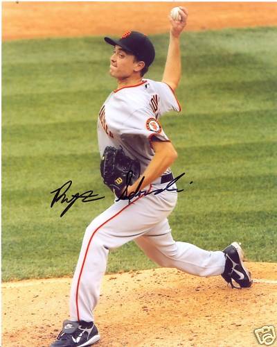 RYAN SADOWSKI SAN FRANCISCO GIANTS SIGNED 8X10 PHOTO