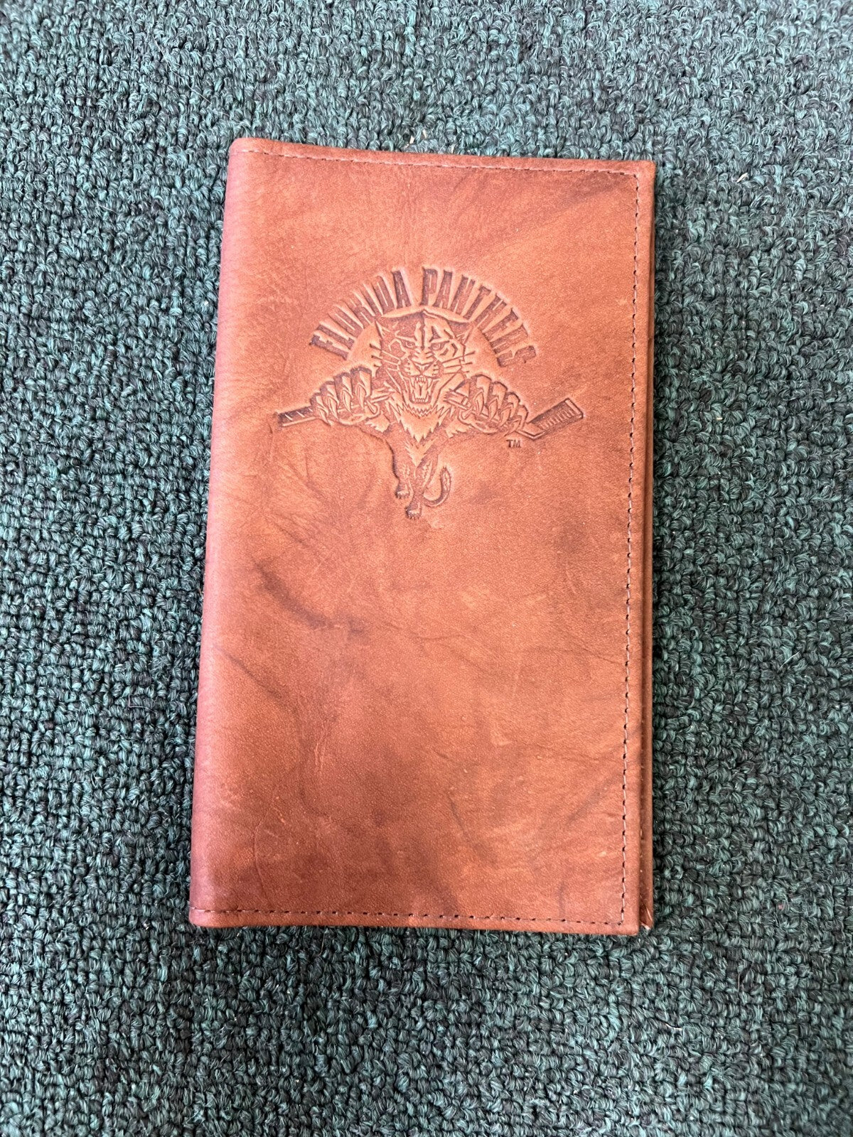FLORIDA PANTHERS THROWBACK TEAM LOGO LEATHER WALLET CHECK BOOK NEW NEVER USED