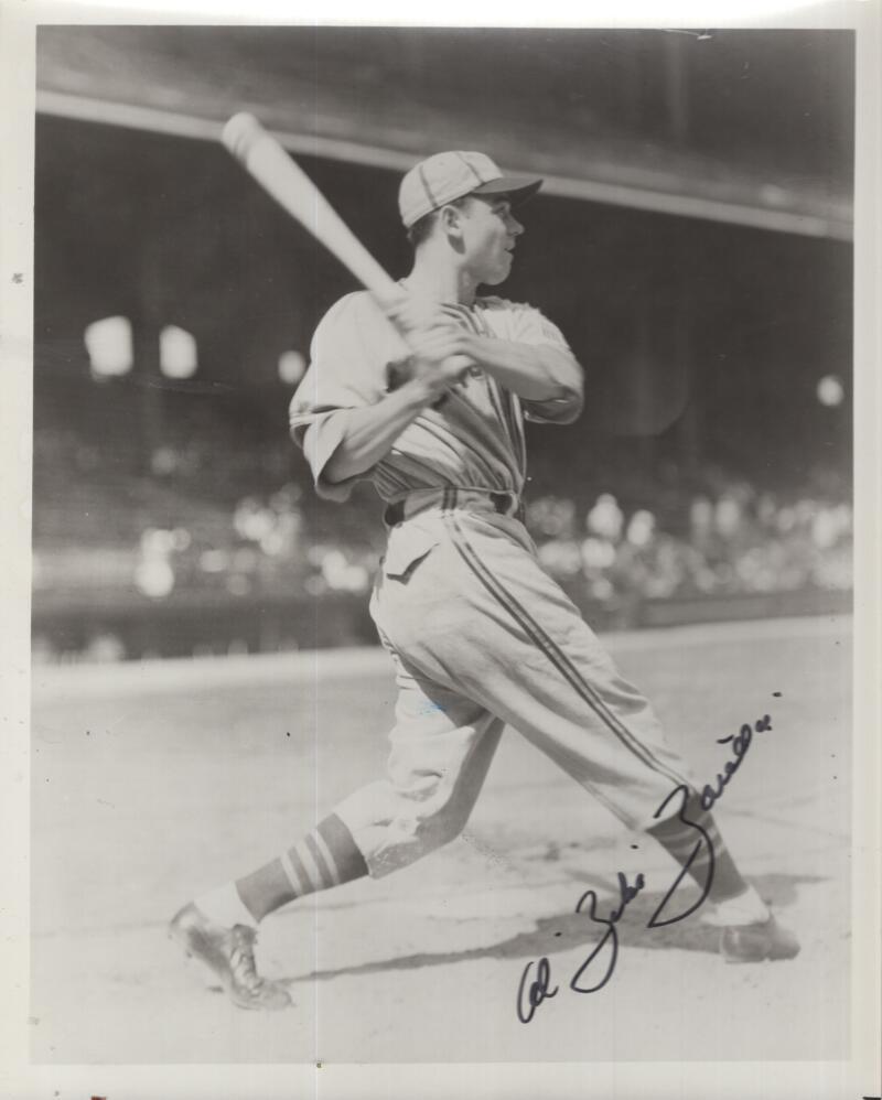 AL "ZEKE" ZARILLA SIGNED AUTOGRAPHED 8X10 PHOTO W/ COA