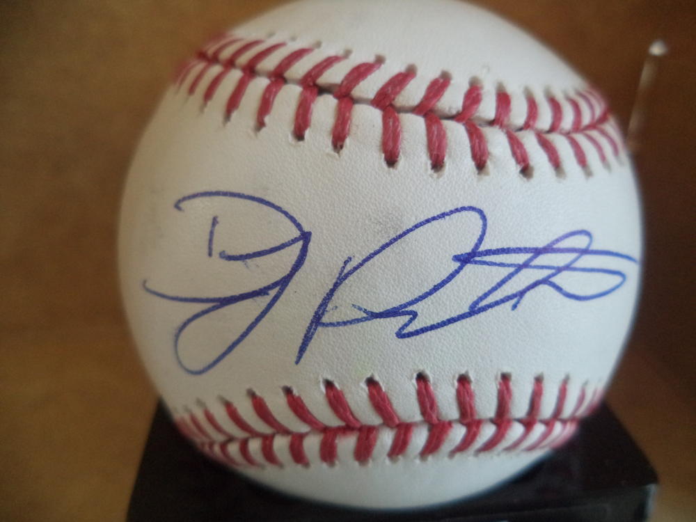 D.J. PETERS LOS ANGELES DODGERS SIGNATURE DEBUT SIGNED ML BASEBALL JSA SD38099