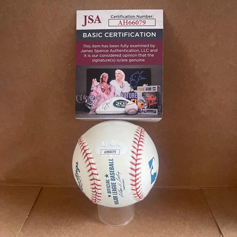 RON FAIRLY 59 63 65 CHAMPS DODGERS SIGNED M.L. BASEBALL JSA AH66079