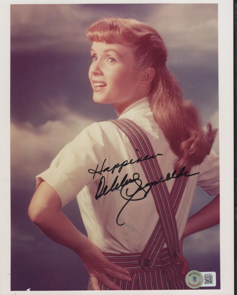 DEBBIE REYNOLDS FAMOUS SINGER SIGNED AUTOGRAPHED 8X10 PHOTO BECKETT BK57091